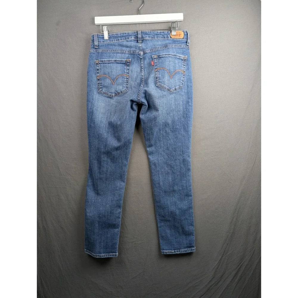 Levis Womens Mid Rise Skinny Blue Denim Jeans Size 12 S/C Stretch‎